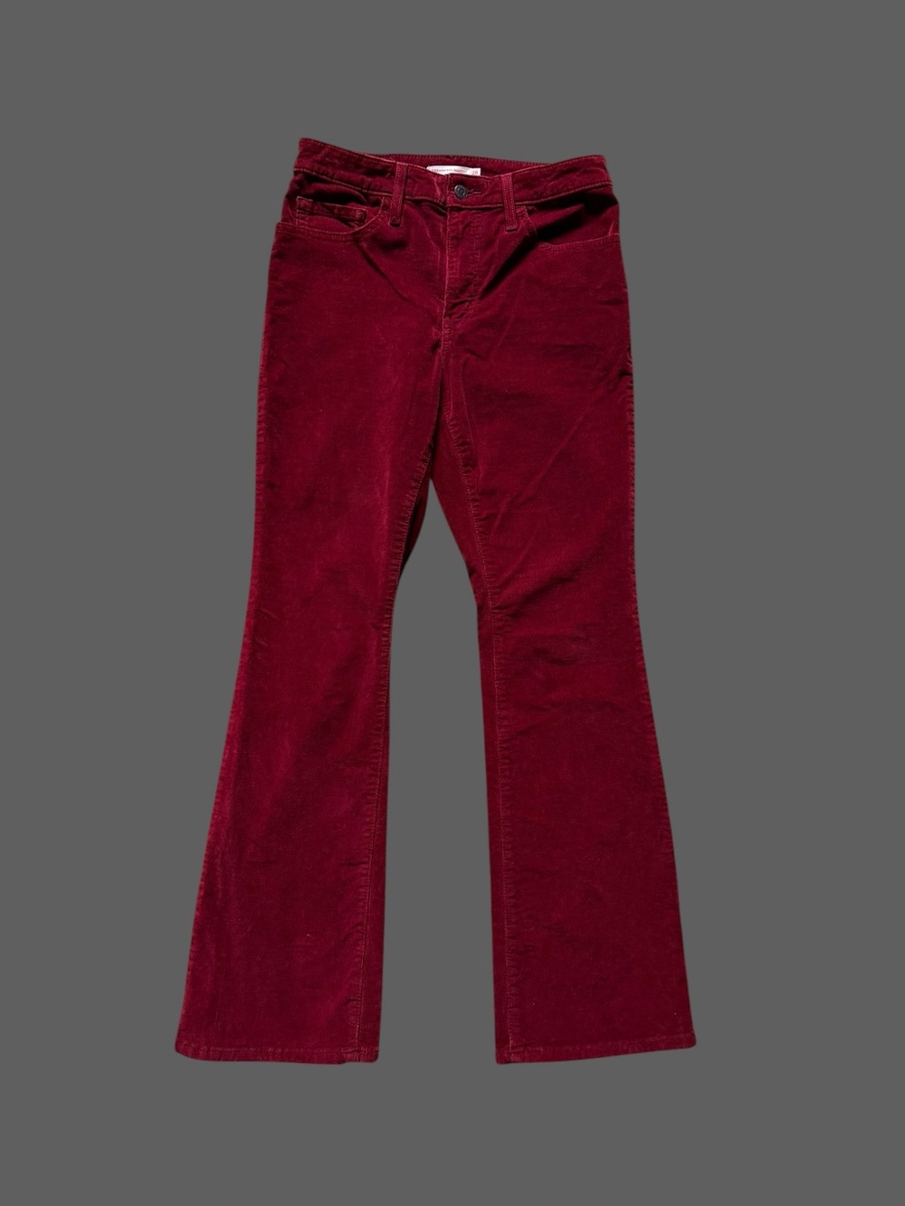 Levi’s 725 High Rise Bootcut Corduroy Pants Burgundy Size 28 Dark Academia Retro